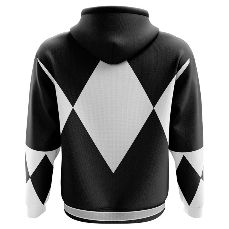 Black Ranger Mighty Morphin Power Rangers Hoodie - Image 2