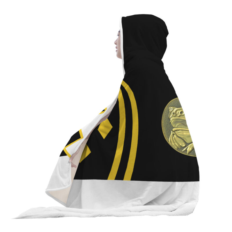 Black Ranger Ninjetti Power Rangers Hooded Blanket