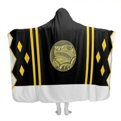 Black Ranger Ninjetti Power Rangers Hooded Blanket