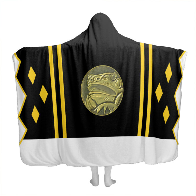 Black Ranger Ninjetti Power Rangers Hooded Blanket