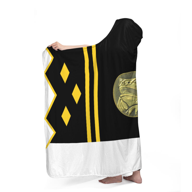 Black Ranger Ninjetti Power Rangers Hooded Blanket