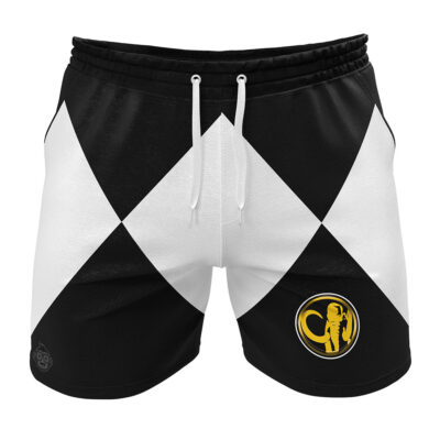 Black Ranger Power Coin Power Rangers Gym Shorts