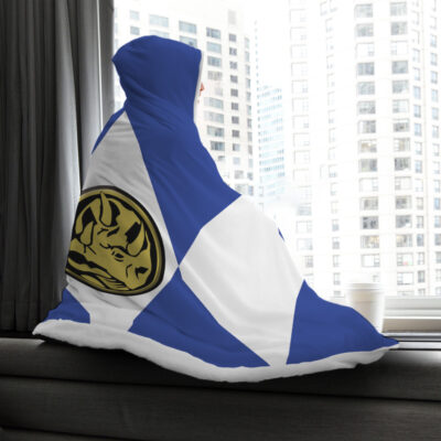 Blue Ranger Mighy Morphine Power Rangers Hooded Blanket