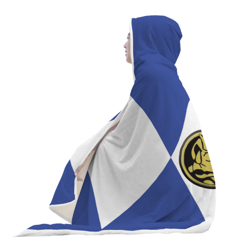 Blue Ranger Mighy Morphine Power Rangers Hooded Blanket