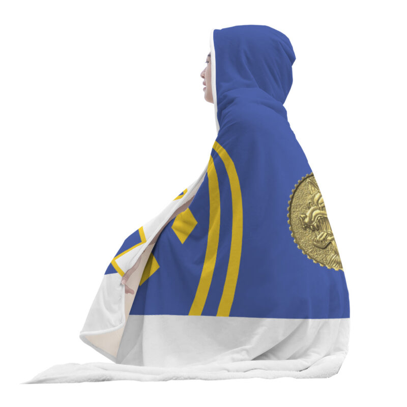 Blue Ranger Ninjetti Power Rangers Hooded Blanket