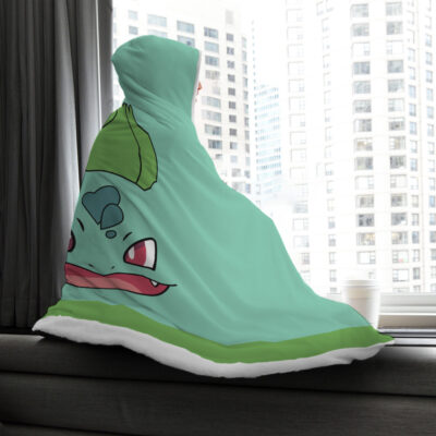 Bulbasaur Pokemon Hooded Blanket