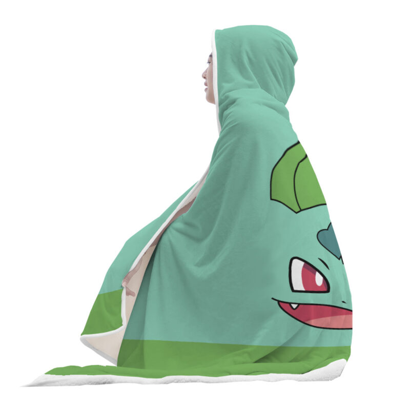 Bulbasaur Pokemon Hooded Blanket