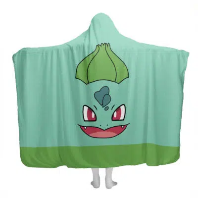 Bulbasaur Pokemon Hooded Blanket