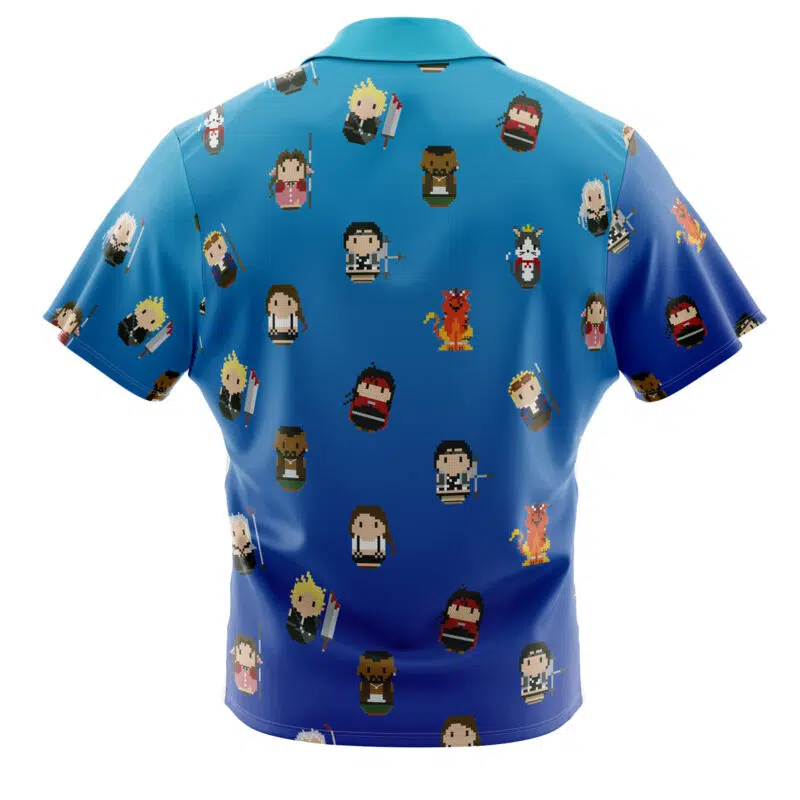 Final Fantasy 7 Pattern Button Up Hawaiian Shirt - Image 2