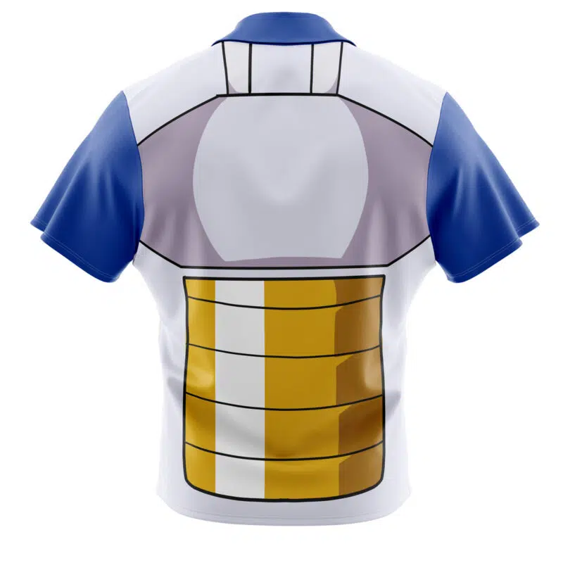 Vegeta Armor Dragon Ball Z Button Up Hawaiian Shirt - Image 2