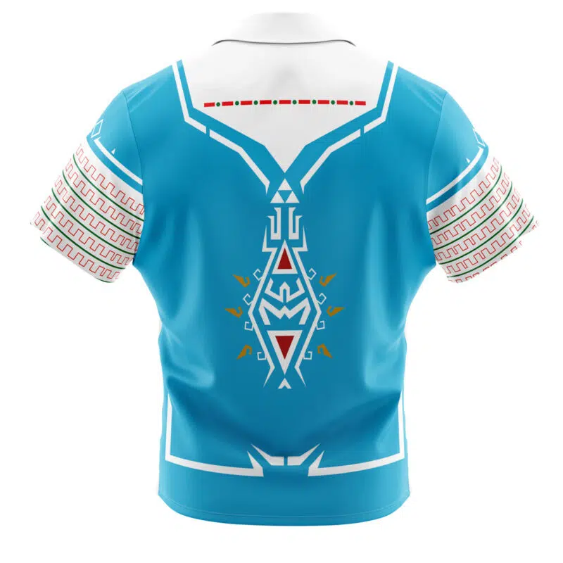 Breath of the Wild Style Zelda Button Up Hawaiian Shirt - Image 2