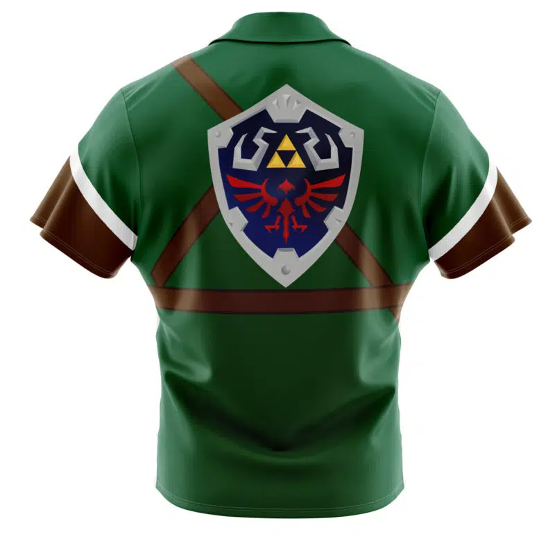 Link Zelda Button Up Hawaiian Shirt - Image 2