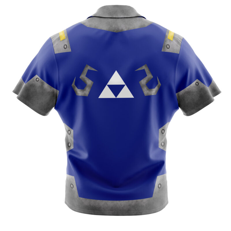 Zelda Shield Style Zelda Button Up Hawaiian Shirt - Image 2
