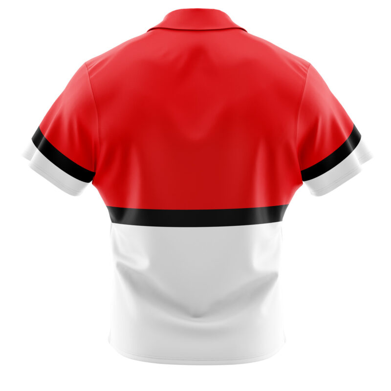 Pokeball Pokemon Button Up Hawaiian Shirt - Image 2