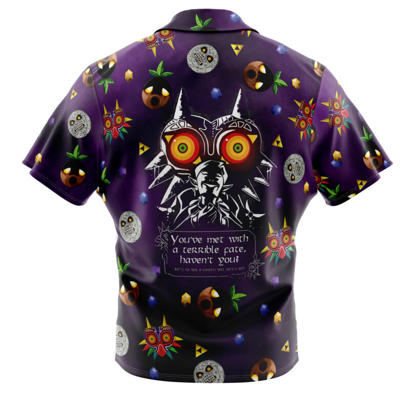 Majora's Mask v2 Legend of Zelda Button Up Hawaiian Shirt