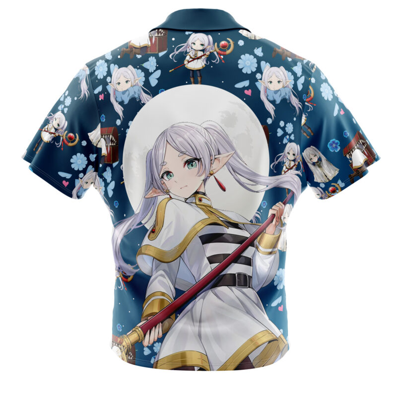 Frieren: Beyond Journey's End Pattern Button Up Hawaiian Shirt