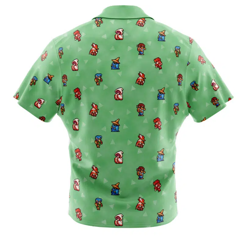 Original Final Fantasy Pattern Button Up Hawaiian Shirt - Image 2