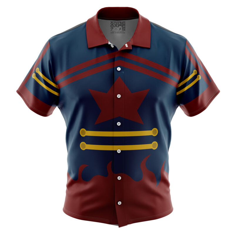 Simon Coat Gurrenn Lagan Button Up Hawaiian Shirt