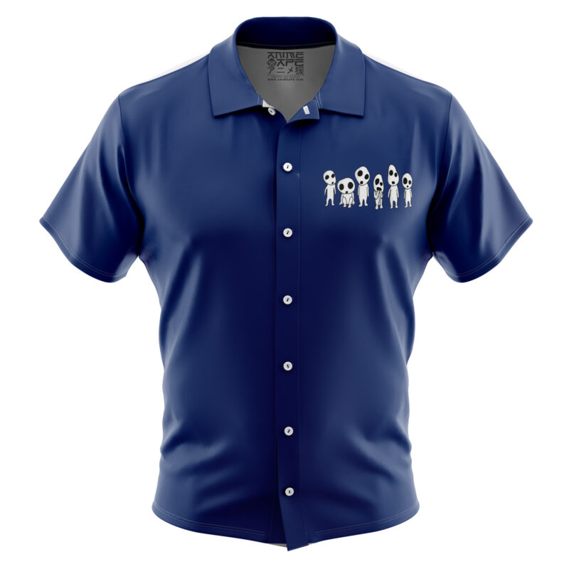 Princess Mononoke Studio Ghibli Button Up Hawaiian Shirt - Image 2