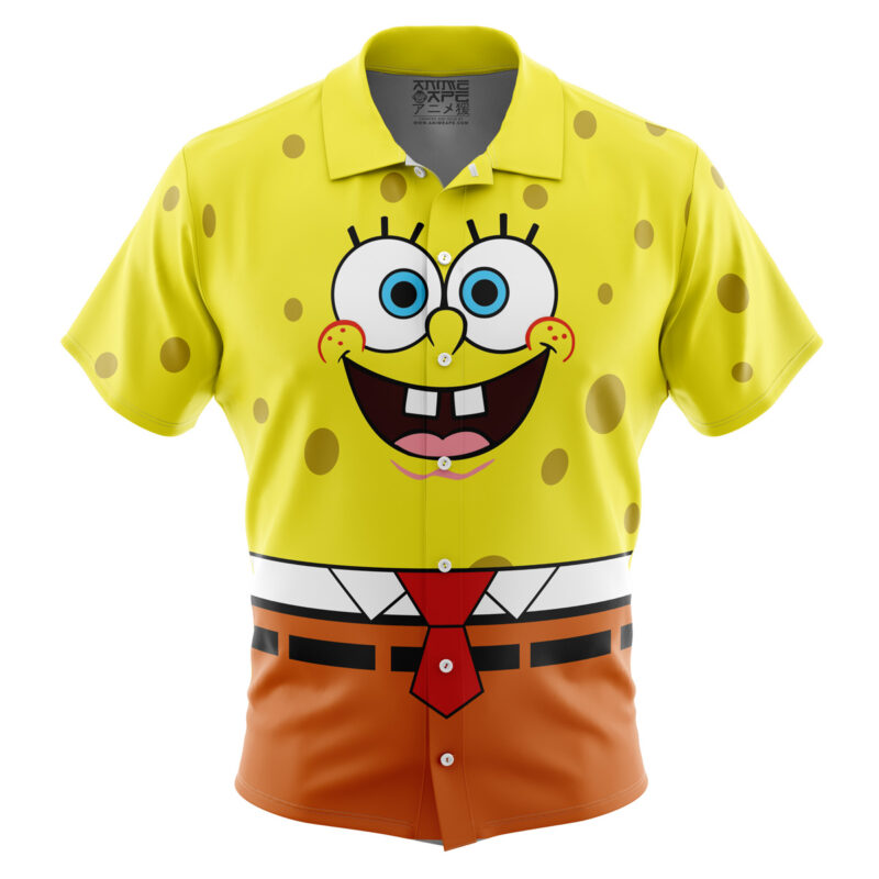 SpongeBob SquarePants Nickelodeon Button Up Hawaiian Shirt
