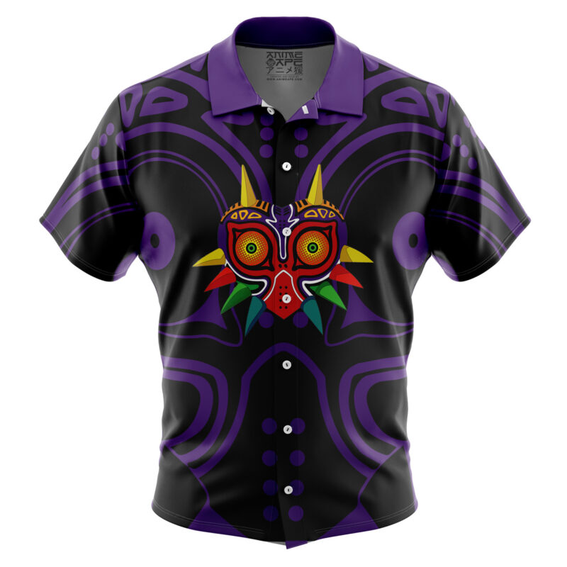 Majora's Mask The Legend of Zelda Button Up Hawaiian Shirt