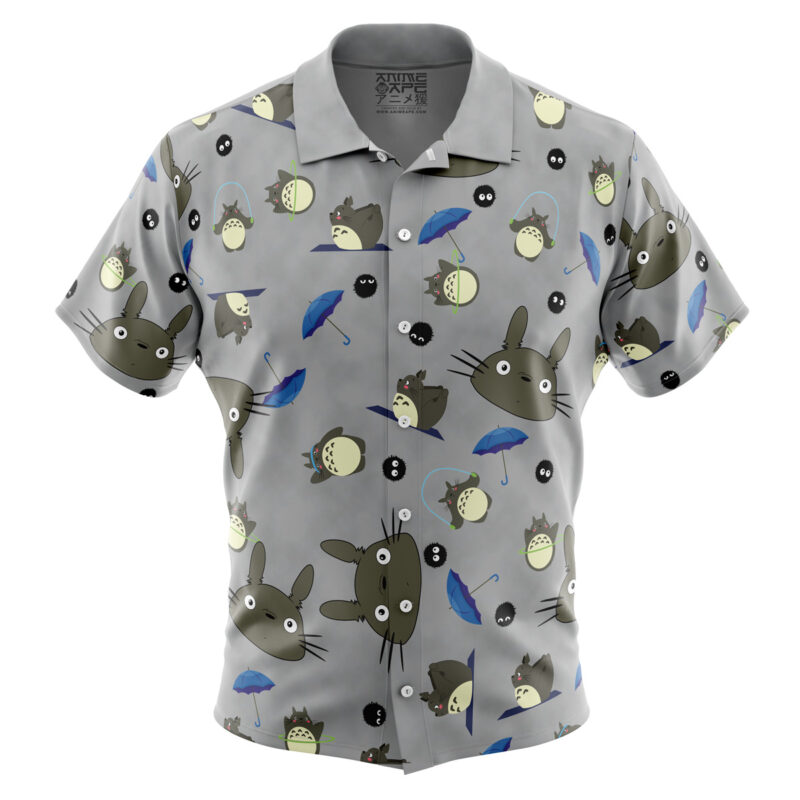 My Neighbor Totoro Studio Ghibli Pattern Button Up Hawaiian Shirt