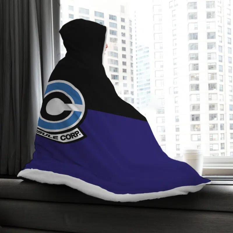 Capsule Corp Dragon Ball Z Hooded Blanket
