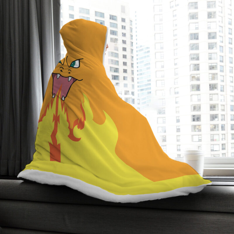 Charizard Pokemon Hooded Blanket