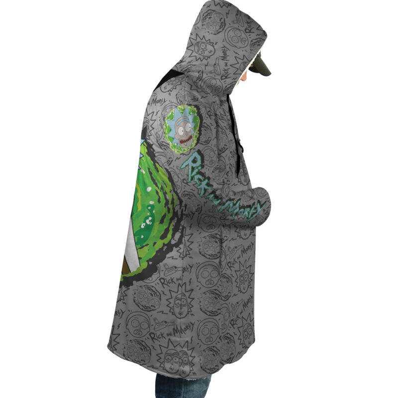 Crazy Face Rick and Morty Dream Cloak Coat - Image 3