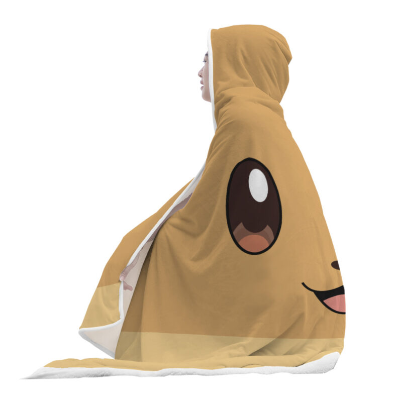 Eevee Pokemon Hooded Blanket