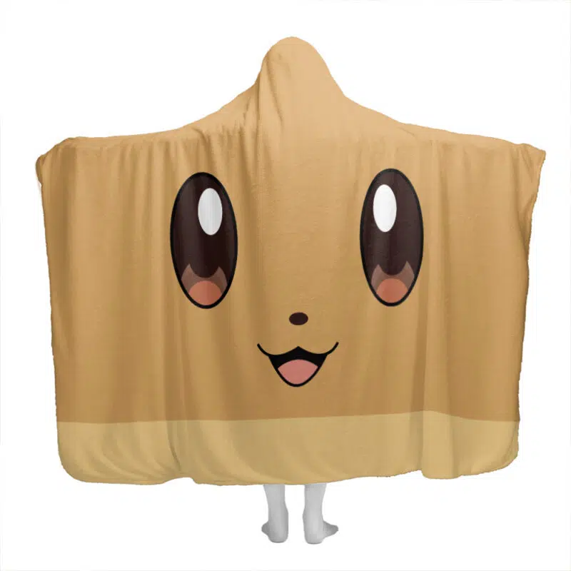 Eevee Pokemon Hooded Blanket