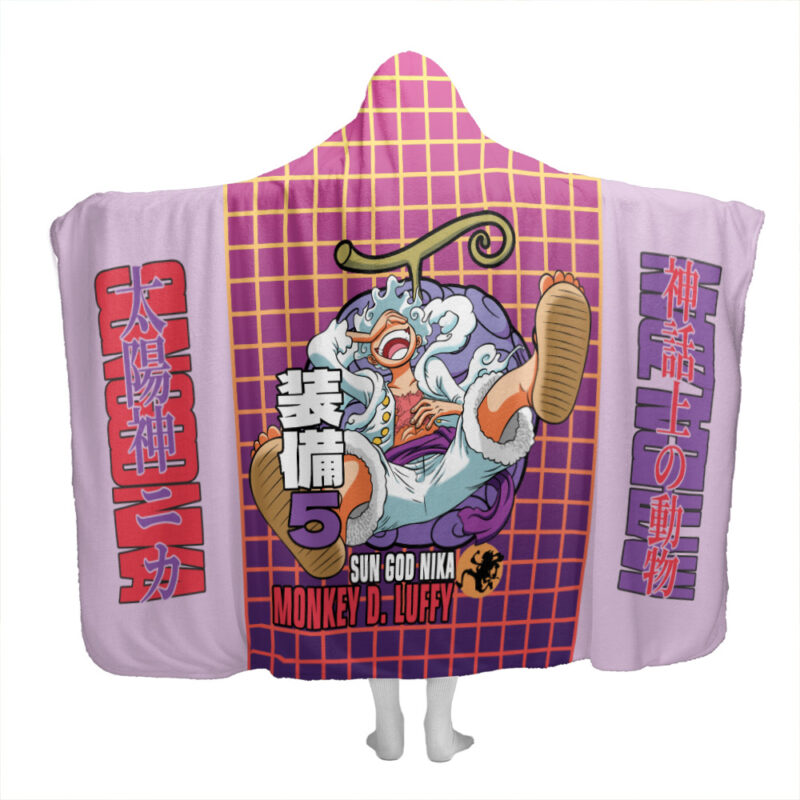Gear 5th Luffy V2 One Piece Hooded Blanket