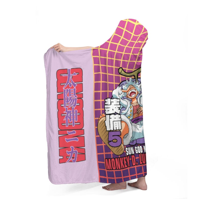 Gear 5th Luffy V2 One Piece Hooded Blanket
