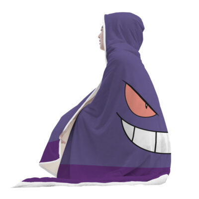 Gengar Pokemon Hooded Blanket