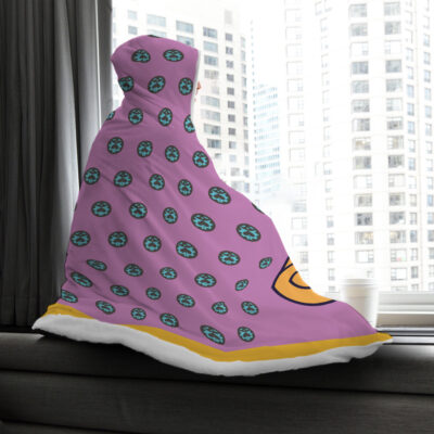 Giorno Giovanna Anime Jojo's Bizzare Adventure Hooded Blanket