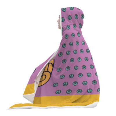 Giorno Giovanna Anime Jojo's Bizzare Adventure Hooded Blanket