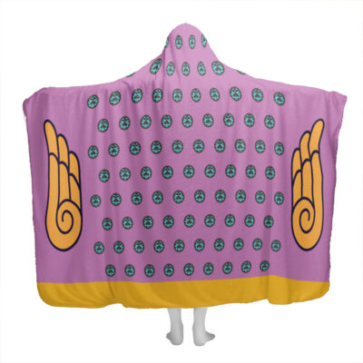 Giorno Giovanna Anime Jojo's Bizzare Adventure Hooded Blanket