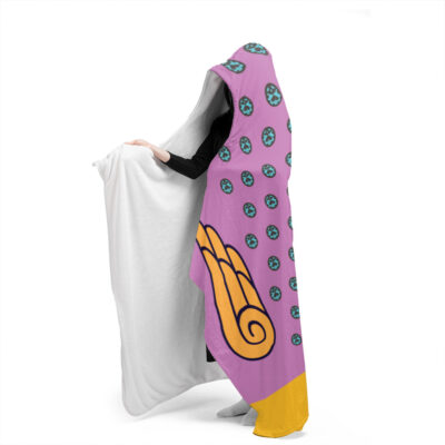 Giorno Giovanna Anime Jojo's Bizzare Adventure Hooded Blanket