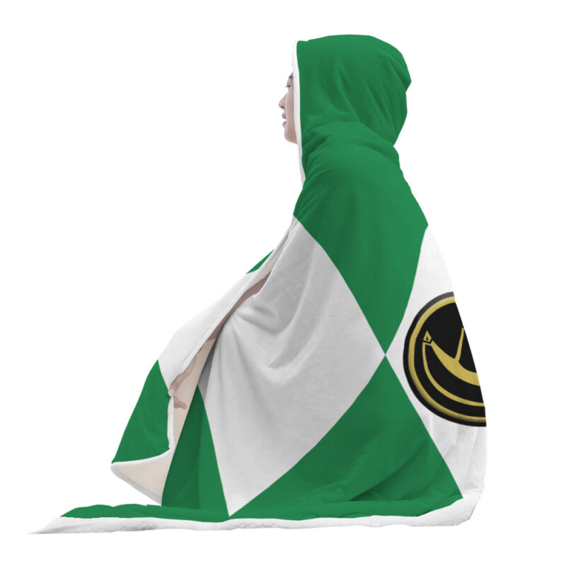 Green Ranger Mighty Morphine Power Rangers Hooded Blanket New