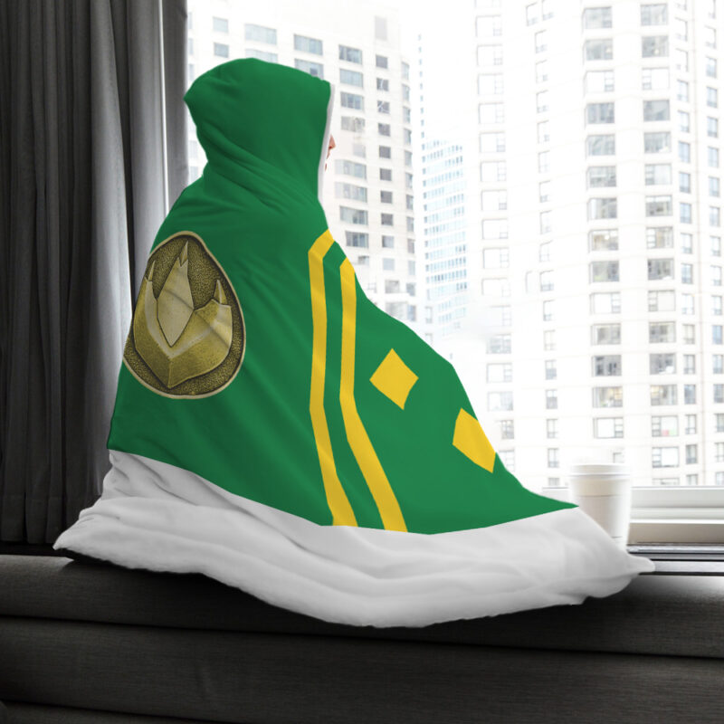 Green Ranger Ninjetti Power Rangers Hooded Blanket New