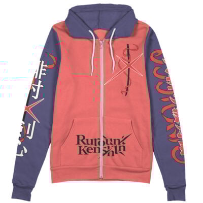Himura Rurouni Kenshin Streetwear Zip Hoodie Jacket