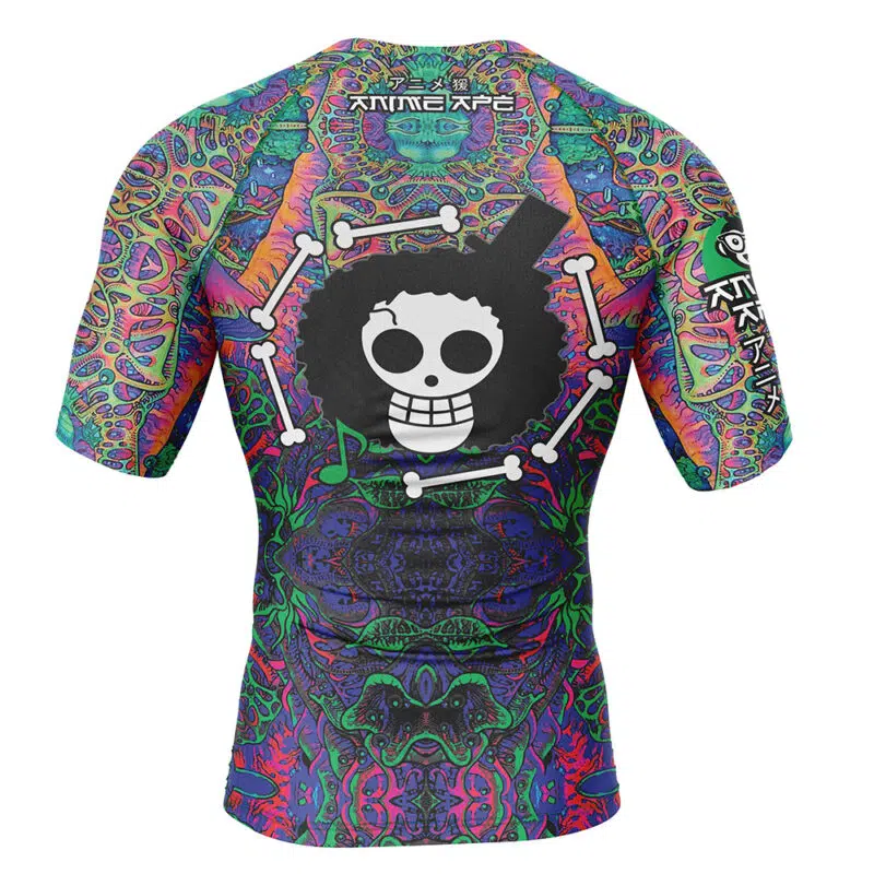 Hippie Trip Brook One Piece Short Sleeve Rash Guard Compression Shirt - Image 2