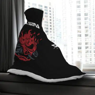 Johnny Silverhand Cyberpunk 2077 Hooded Blanket