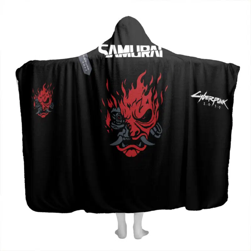 Johnny Silverhand Cyberpunk 2077 Hooded Blanket