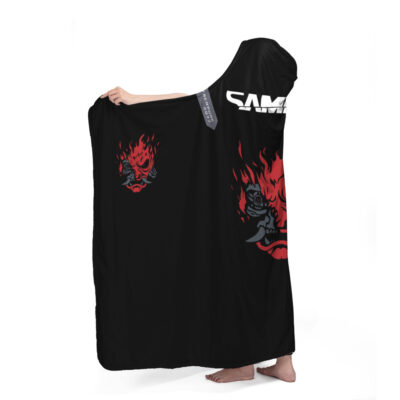 Johnny Silverhand Cyberpunk 2077 Hooded Blanket