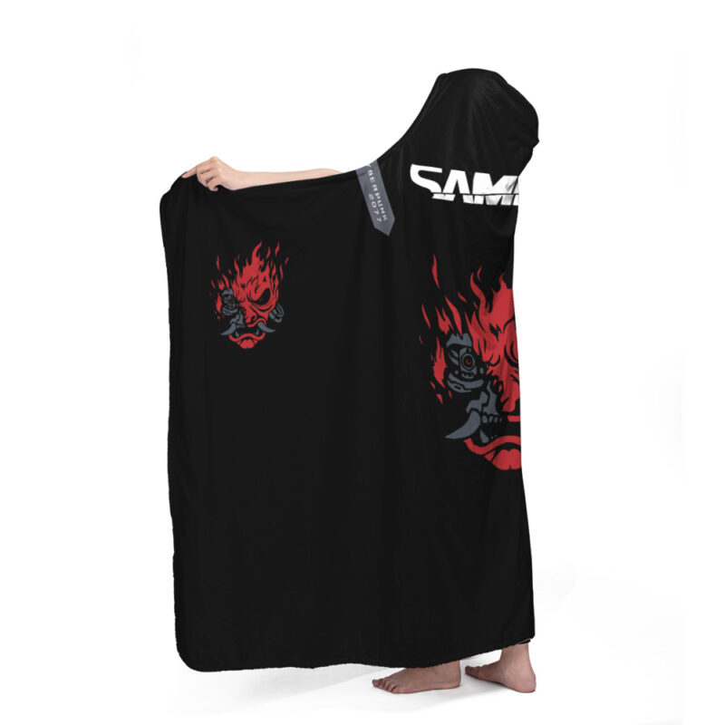 Johnny Silverhand Cyberpunk 2077 Hooded Blanket