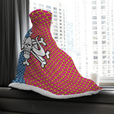 Kaido Pattern One Piece Hooded Blanket