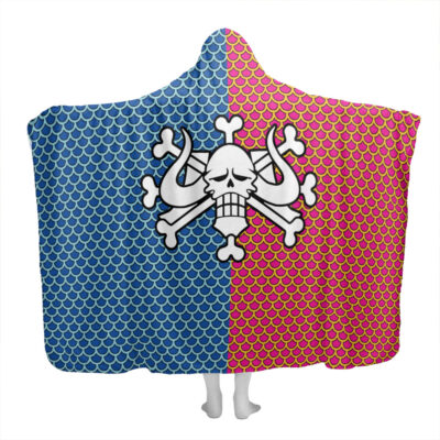 Kaido Pattern One Piece Hooded Blanket