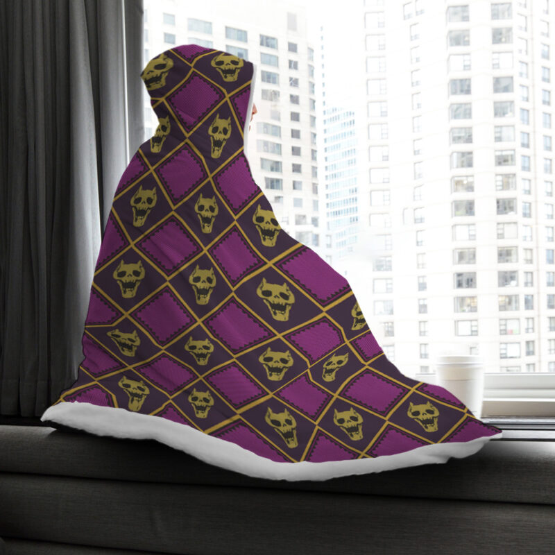 Killer Queen Jojo's Bizzare Adventure Hooded Blanket