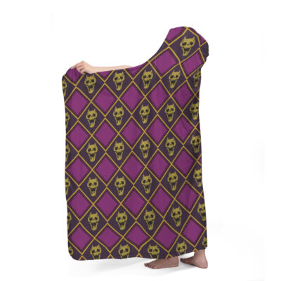 Killer Queen Jojo's Bizzare Adventure Hooded Blanket